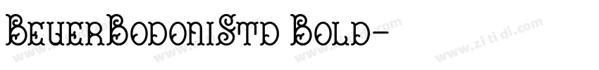 BeuerBodoniStd Bold字体转换 BeuerBodoniStd Bold字体转换